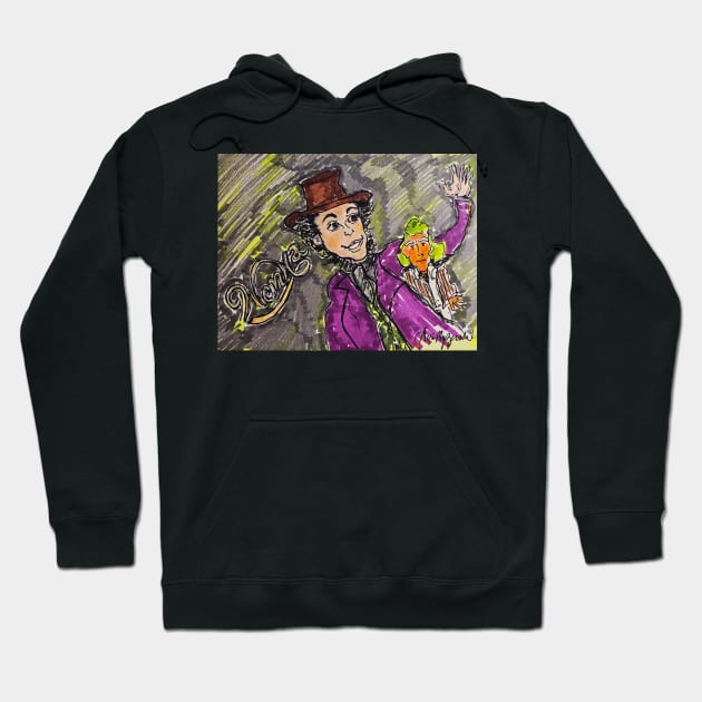 Wonka Timothee Chalamet and Hugh Grant as Oompa-Loompas Hoodie by TheArtQueenOfMichigan 